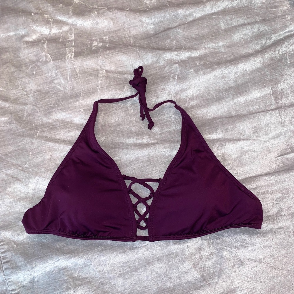 Lace Up Bikini Top
